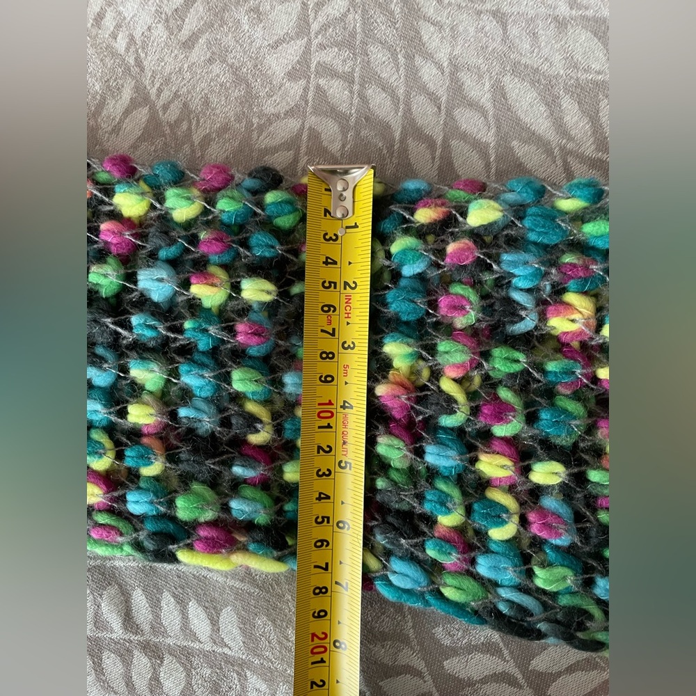 Multicolor Knit Infinity Scarf - Picture 5 of 5